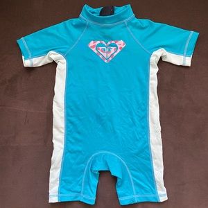 Roxy zip up wet suit rash guard